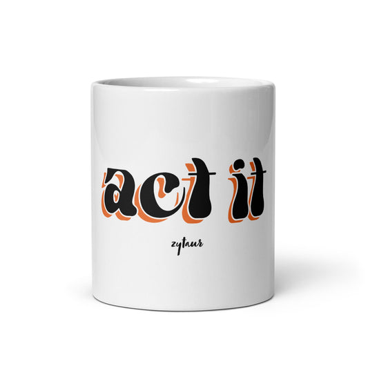 White Mug with Special Printed Text