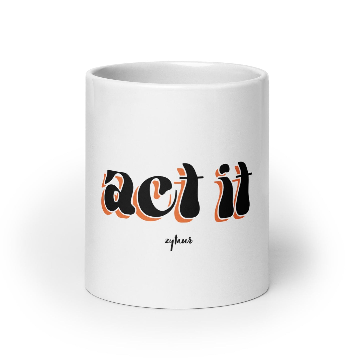 White Mug with Special Printed Text